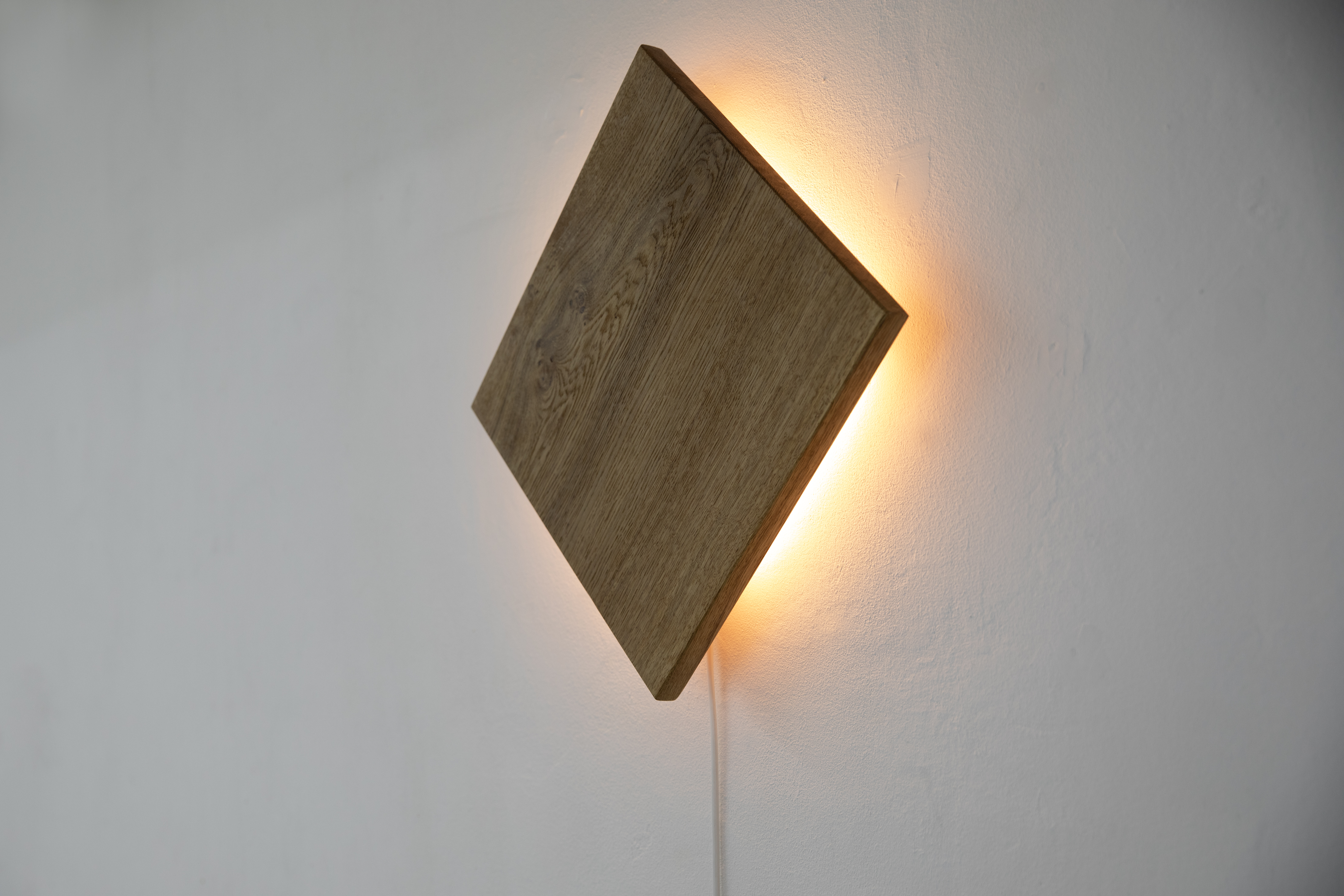 Houten Wandlamp
